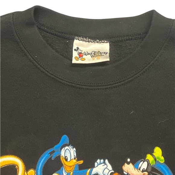 Vintage Y2K Disney World official merchandise Black Graphic Men's Sweater - Picture 3 of 3